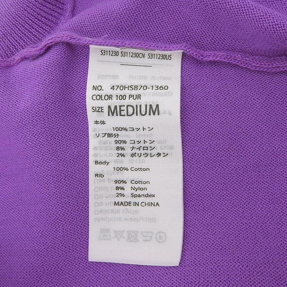 Nagonstans Women's Cotton Form-Sleeve Cardigan, Purple, Size M, 24 Stainless Steel, 470HS870-1360 Tops M purpleUsed