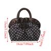 Portable Bowknot Handbag Lightweight Polka Dots Purse Fashion Nylon Top Handle Handbag  Summer