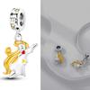 925 Silver 12 Constellation Luminous Charms Fit Original Bracelet Cancer Scorpio Aquarius Taurus Virgo Pisces