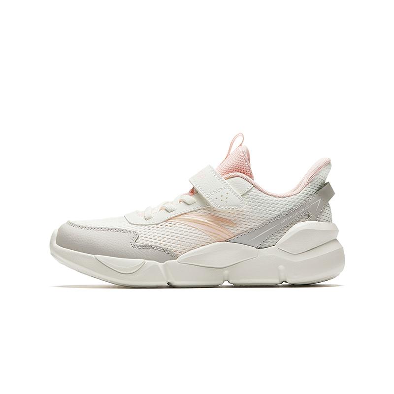 Anta Kids Synthetic Leather Fabric Versatile Soft Rebound Lightweight Shock Absorbing Breathable Anti-Kick Low-Top Kids Running Shoes A22525534