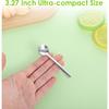 Tiny Spoons for Spices, 4 Pcs 3.3 Inch Stainless Steel Spice Spoon, Mini Spoons for Spice Jars, Easy To Clean & Hold for Sugar, Salt, and Honey,