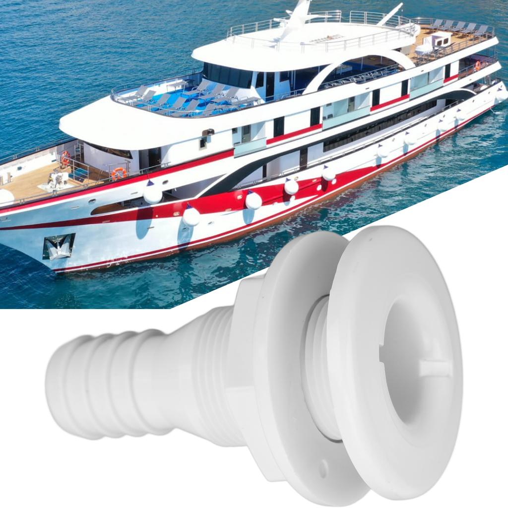 1 Zoll Borddurchlass ABS Gerade   Beständige Schlauchverbindung Zubehör für Boote Marines
