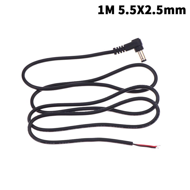 5,5 x 2,1 mm/2,5 mm rechtwinkliges DC-Stromkabel DC-Stecker Stromanschluss Steckeranschluss Verlängerungsleitung