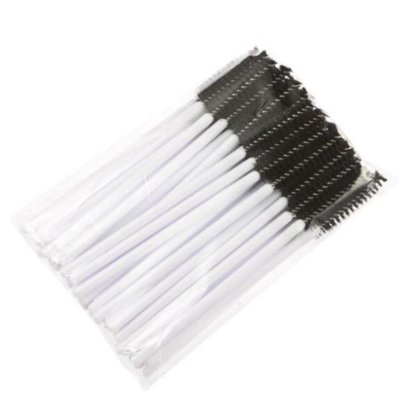 50pcs/Set Artificial Fiber One-Off Disposable Eyelash Brush Makeup Brush Best MakeUp Brush Beauty Cosmetic Tools