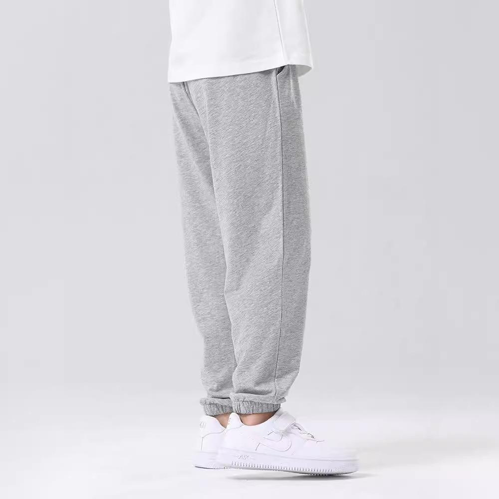 Kinder Sommer Baumwoll Sporthose - Jungen Marine & Mädchen Grau Mückendicht Eisseide Hose.