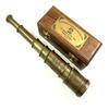 Vintage Brass Telescope Antique 50.8 Cm Hand Extending Naval Victorian Pirate Telescope With Beautiful Polished Hardwood Box