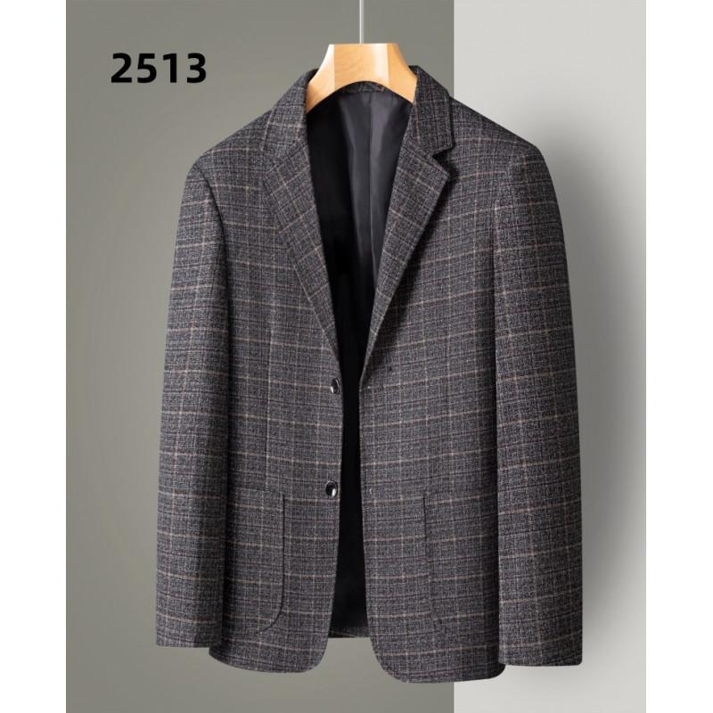 Men's Checkered business suit jacket top Jacket Long-sleeved Jacket Casual Plus Size Suit Jacket