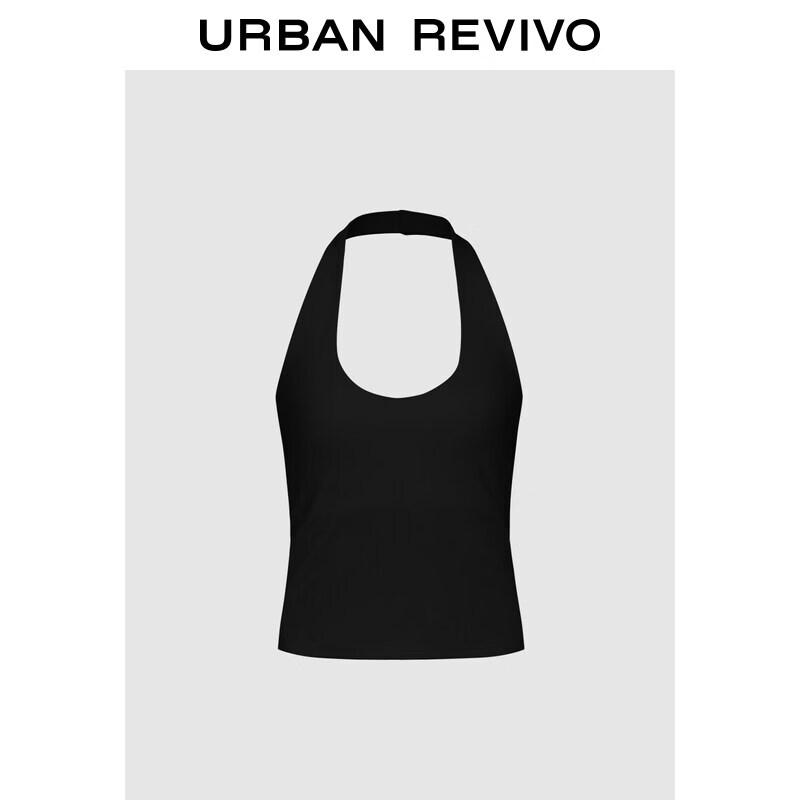 UR2026 Women s U-Neck Halter Crop Top XL
