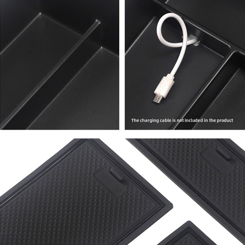 Car Armrest Storage Box Central Control Lower Storage Box for Chery EBRO S700 2024 2025 Car Stowing Tidying Accessories