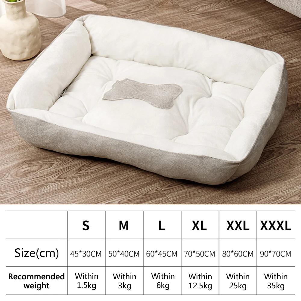 Square Pet Cat Dog Bed Large Cat Kennel Washable Cat Cushion Waterproof Mattress Pet Cushion Medium Large Dogs Pet Supplies