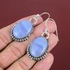 Blue Lace Agate Earrings Gemstone Earring Decent Jewelry 925 Sterling Silver Earrings Handmade Earring Antique Drop Earring Engagement Gifts