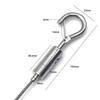 Outdoor Adjustable Steel Wire Rope with Safety Hooks