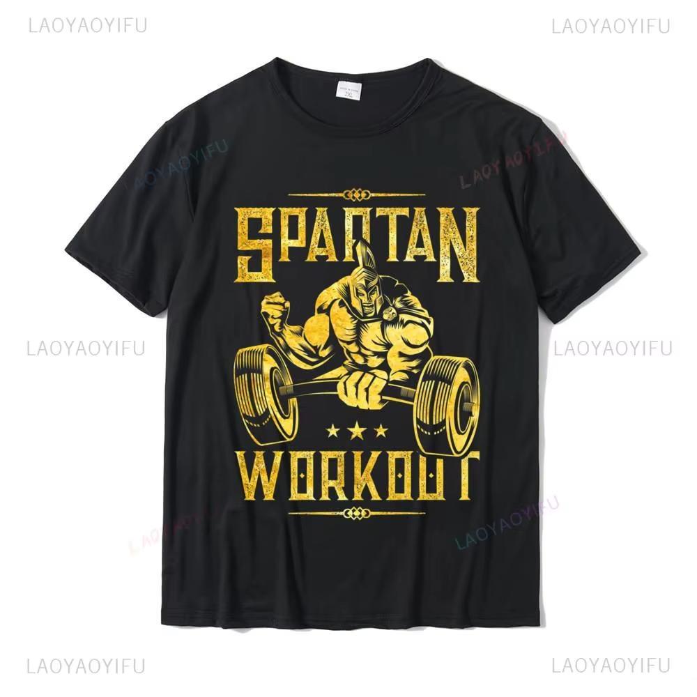 Spartan Training Gym Team or Sparta Weightlifting Premiumprinted T-shirt Tops Personal