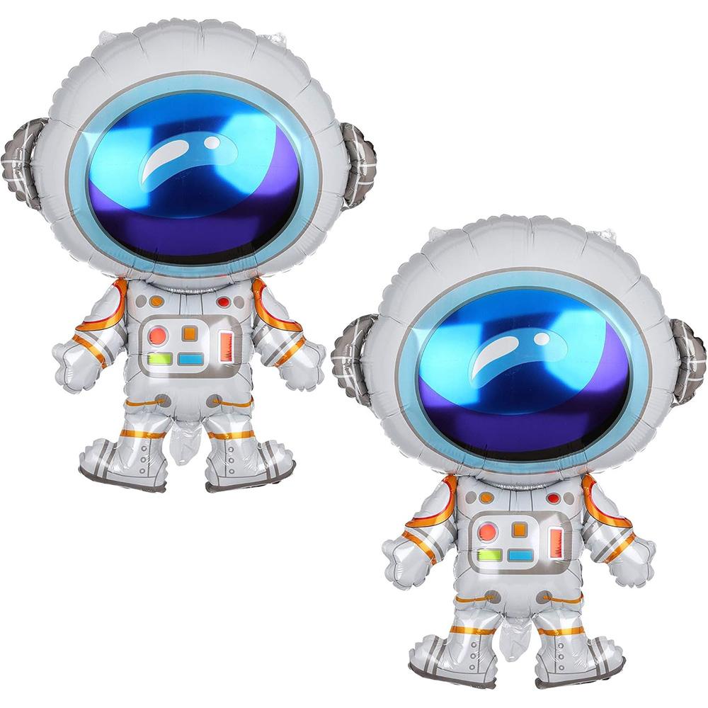 Space Set, New Astronaut, New Rocket, New Flying Saucer, Space-Themed Aluminum Foil Balloons, Universe Space-Themed Birthday Party Decorations