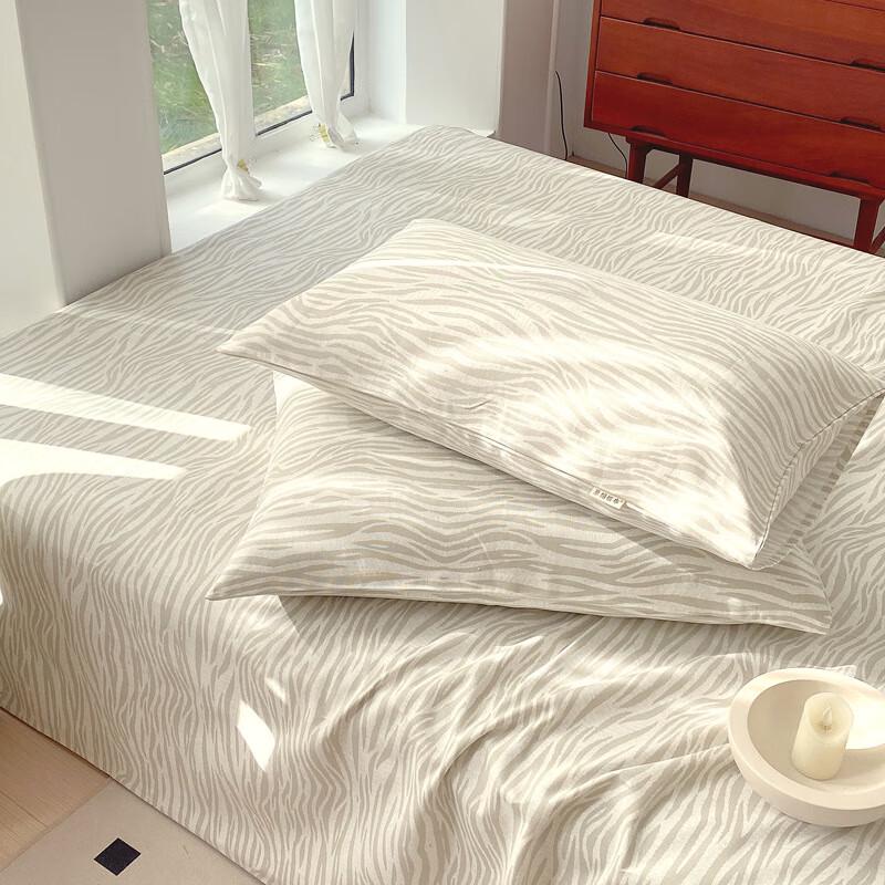 Wenlong Thickened 100% Cotton Coarse Cloth Bedding Set