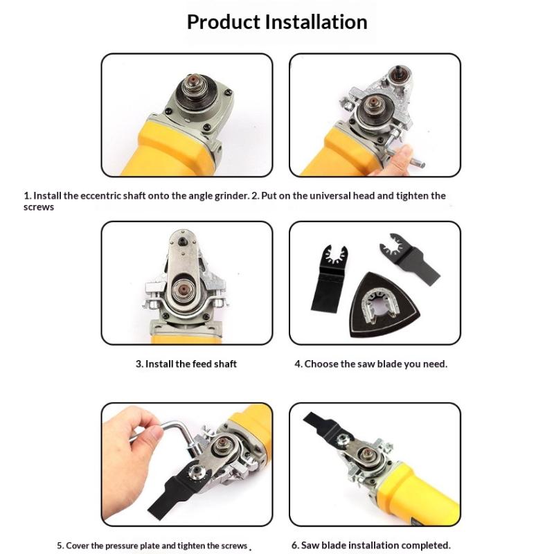100/115/125 Type Angle Grinder Modification Kit With Saw Blades Sanding Discs Installation Tools For Diy Woodworking Cutting