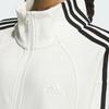 Adidas FW24 Knit Jacket 3-Stripes Retro Sports Casual Stand Collar Long Sleeve Jacket Women Jacket White JN0760