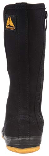 Soukaido Herren Twin Hooves Leichte Tabi Arbeitsstiefel, Schwarz