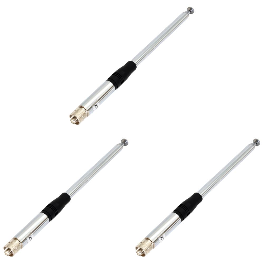 1/2/3Pcs 27MHz Telescopic/Rod HT Antennas SMA Female 23cm-130cm 2.15dB High Gain Walkie Talkie Handheld Extended CB Antenna