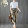 2023 Women's Cotton Linen Slimming Printed Harem Pants - Versatile, High-Quality Cropped Design