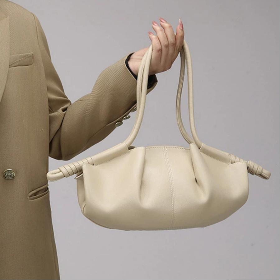 Brand Luxury Cloud Dumpling Bag Zipper Design Women's Bag Adjustable Shoulder Strap Crossbody Handbag Textured Underarm Bag