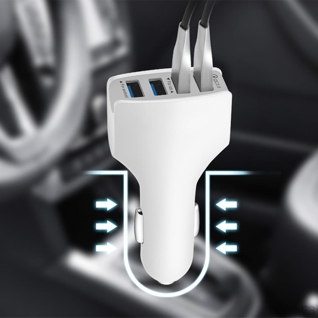 4 Port USB Charger Charging Adapter Quick With QC 3.0 Technology For All