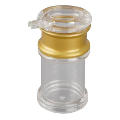 Akrylová Průhledná a Zlatá Láhev na Olej Nádoba na Tekuté Koření Sójová Omáčka Ocet Kuchyň (S)
