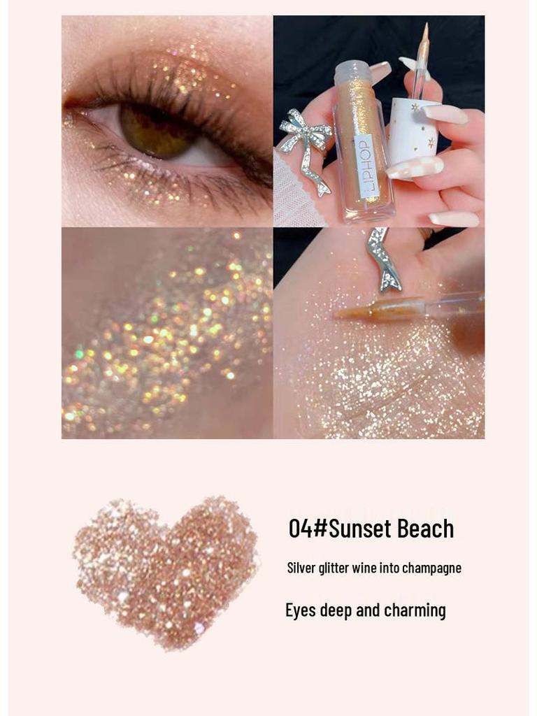 Galaxy Shimmer Lidschatten flüssig: Wasserfest, Perlmutt- & Glitzer-Finish