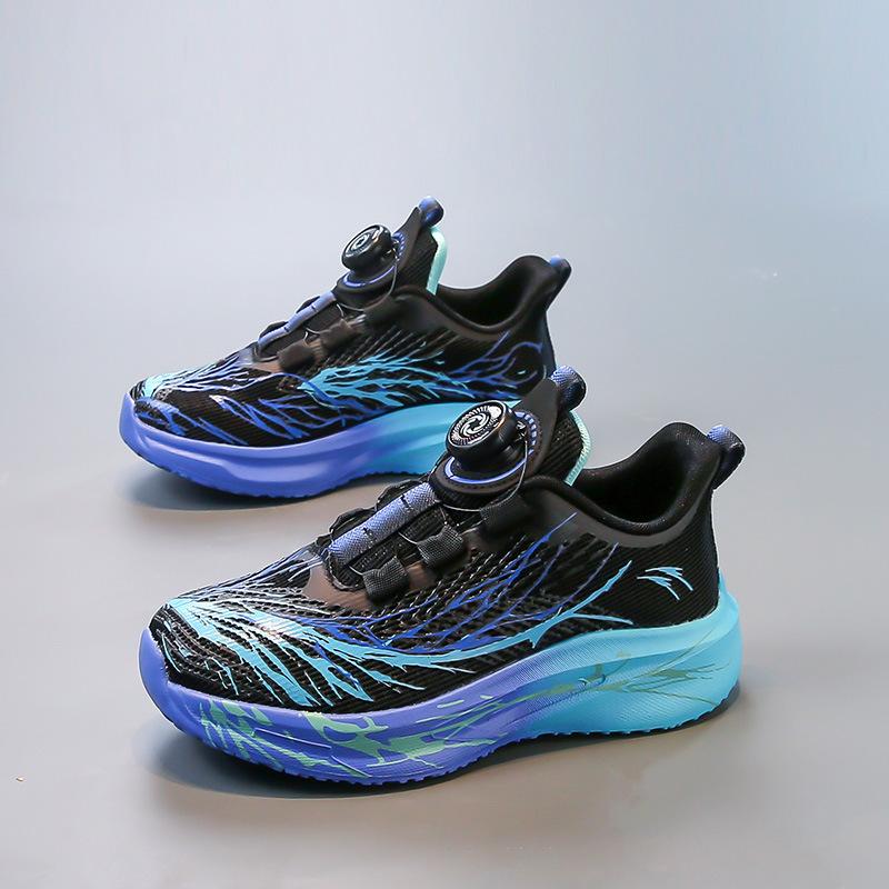 Children's running shoes 2025 spring and autumn new breathable student sports shoes professional racing ultra-light shock absorption boys running shoe