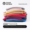 Hengyuanxiang Herren Kurzarm Strick-T-Shirt aus Maulbeerseide-Mischung