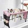 Folding Pet Grooming Hammock Quick Drying with Support Frame Pet Washing Station Anti-Scratch Detachable Dog Grooming Table