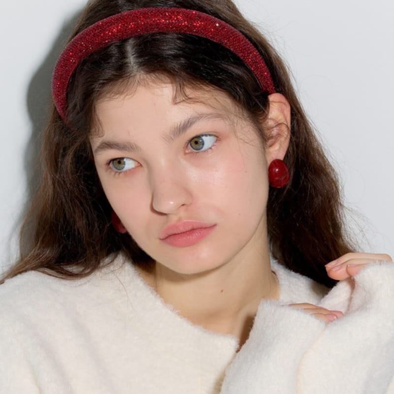 

Les Bijoux Philosophy LB_Блестящий хрустальный ободок для волос_3 цвета PINK GOLD_FREE