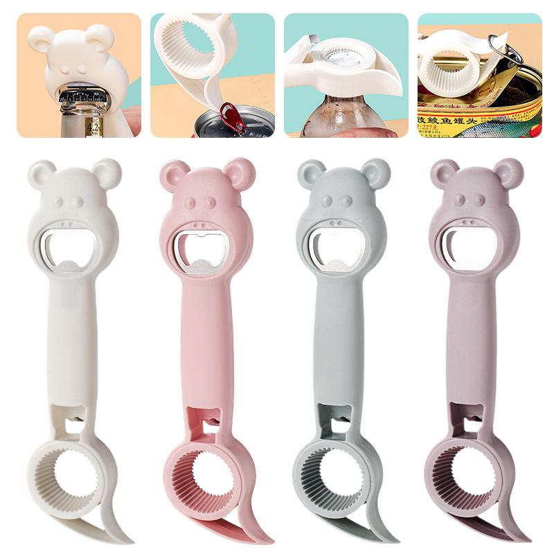 

PDTO 4 In 1 Multi-purpose Bottle Opener Beer Beverage Cap Opener Bottle Can Opener