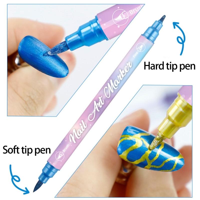 10 Stück Professionelle Feine Pinsel für Nagelmalerei für Experte Nagelkunst und Glatte Anwendung