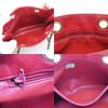 Used CHANEL Shoulder Bag Bicolole Chain lambskin Red Mini bag