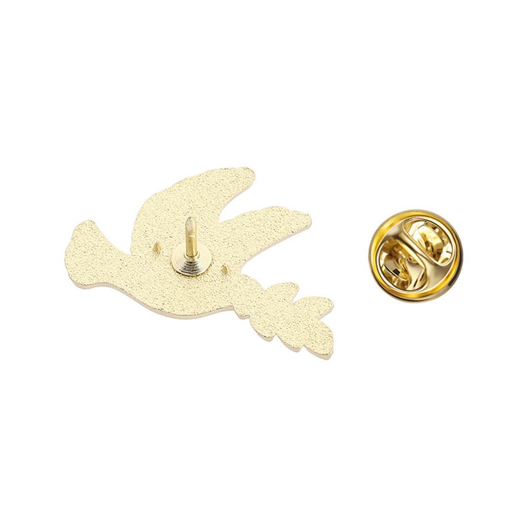 10Pcs Secure Pin Peace And Tree Branch Detail Brooch Stylish Design Badge Pin For Casual Outfits Professional Clothing