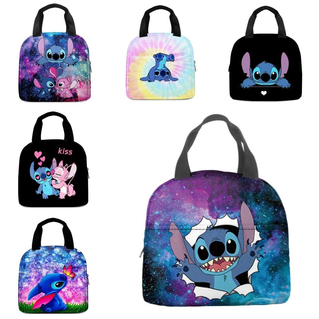 Stitch Lunch Cartoon Bag Oxford Insulated Lunchbox Aluminium Foil Bags Picnic