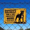 Metal Wall Art Vintage Boxer Dog Poster for Home Bar Garage Decor