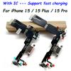 NEW USB Charger Charging Port Dock Connector Microphone Board Flex Cable For iPhone 15 / 15 Plus / 15 Pro
