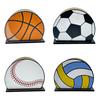 Sports Ball Napkin Holder for Table, Freestanding Wooden Napkin Dispenser, Tabletop Tissue Towel Holder for Sports Theme Birthday Party Supplies