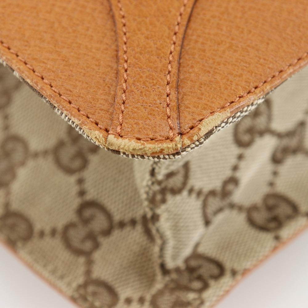 GUCCI Tote Bag Handbag 120898 Brown GG canvas unisex Used