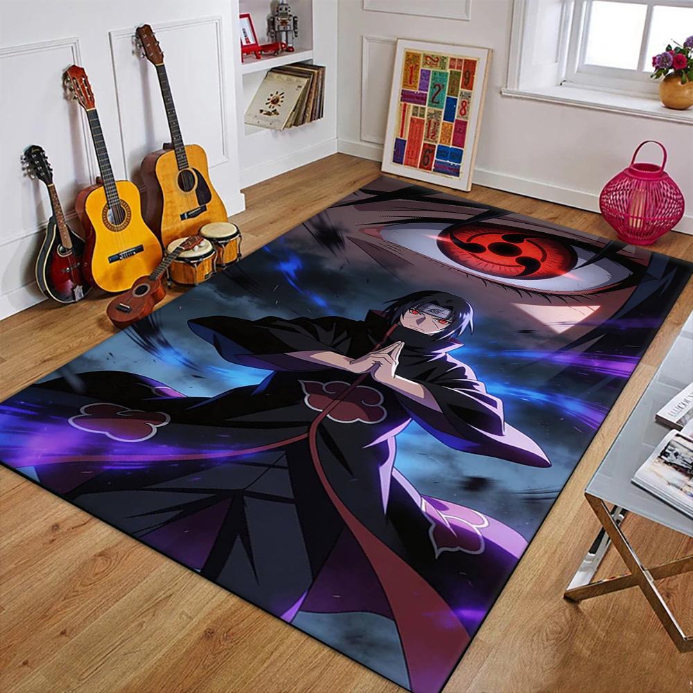 3D N-Naruto Japan Anime Uchiha I-Itachi Carpet Rug for Art Living Room Art Decor Sofa Home Kids Game Area Rug Non-slip Floor Mat