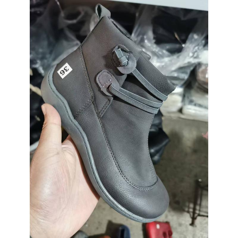 Außenhandel grenzüberschreitend große Damenschuhe neue europäische und amerikanische Martin-Stiefel sportliche Schnür-Kurzstiefel Damenstiefel