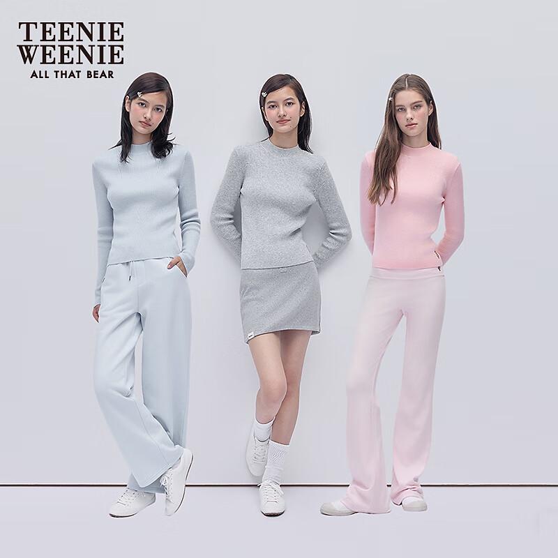 Teenie Weenie Women's Ribbed Half-Turtleneck Base Layer Top