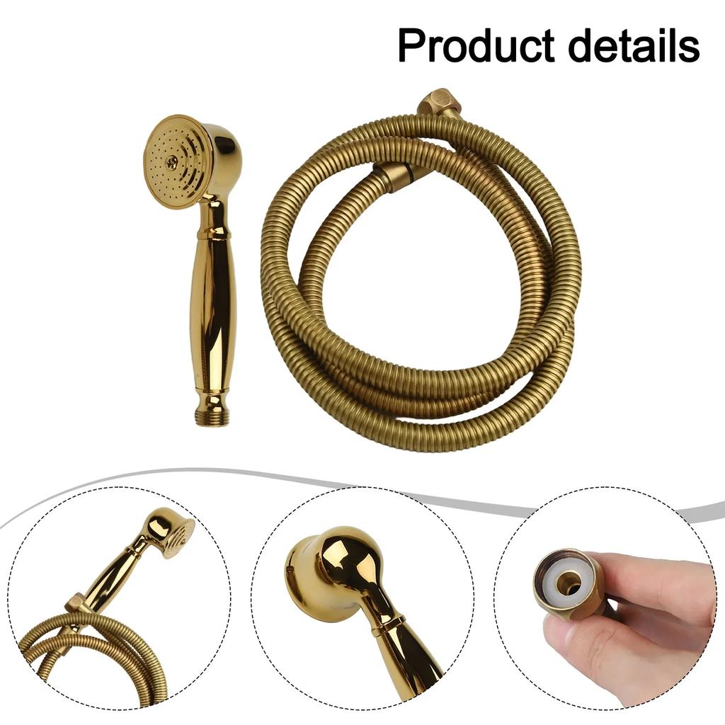Bathroom Use Vintage Shower Head High Pressure Detachable Shower Brass Shower Head Heavy-duty Construction Leak-resistant