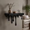 Plastic Drip Floating Shelf 3D Printed Wall-Mounted Display Stand  Home Decoration