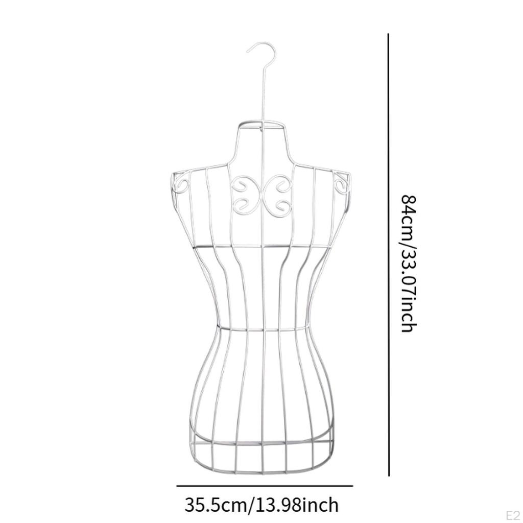 Metalowy Manekin Krawiecki Stojak na Ubrania Wszechstronny z Hakiem Manekin do Centrum Handlowego Szycia