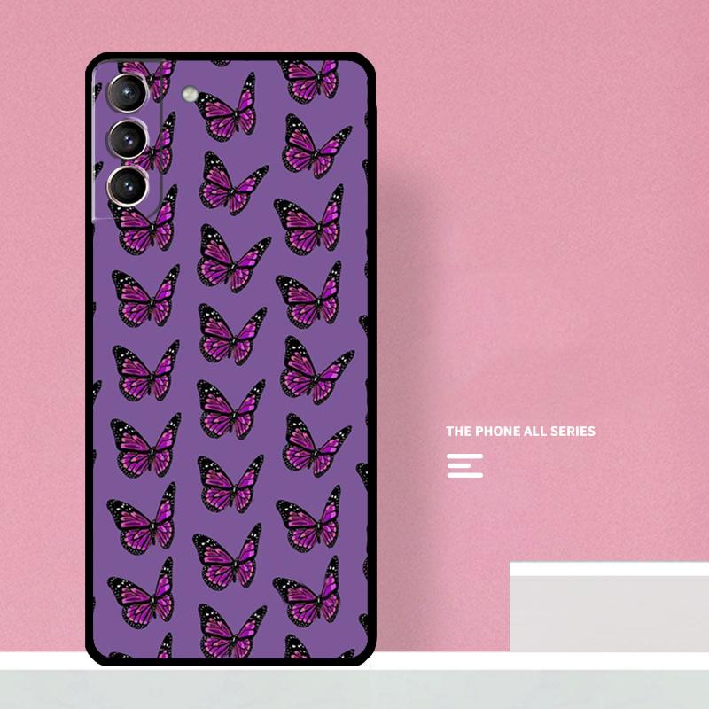Luxury Butterfly Phone Case For Samsung Galaxy S25 S26 Ultra S20 S21 S22 S23 S24 Plus S10 S25 FE Cover Coque