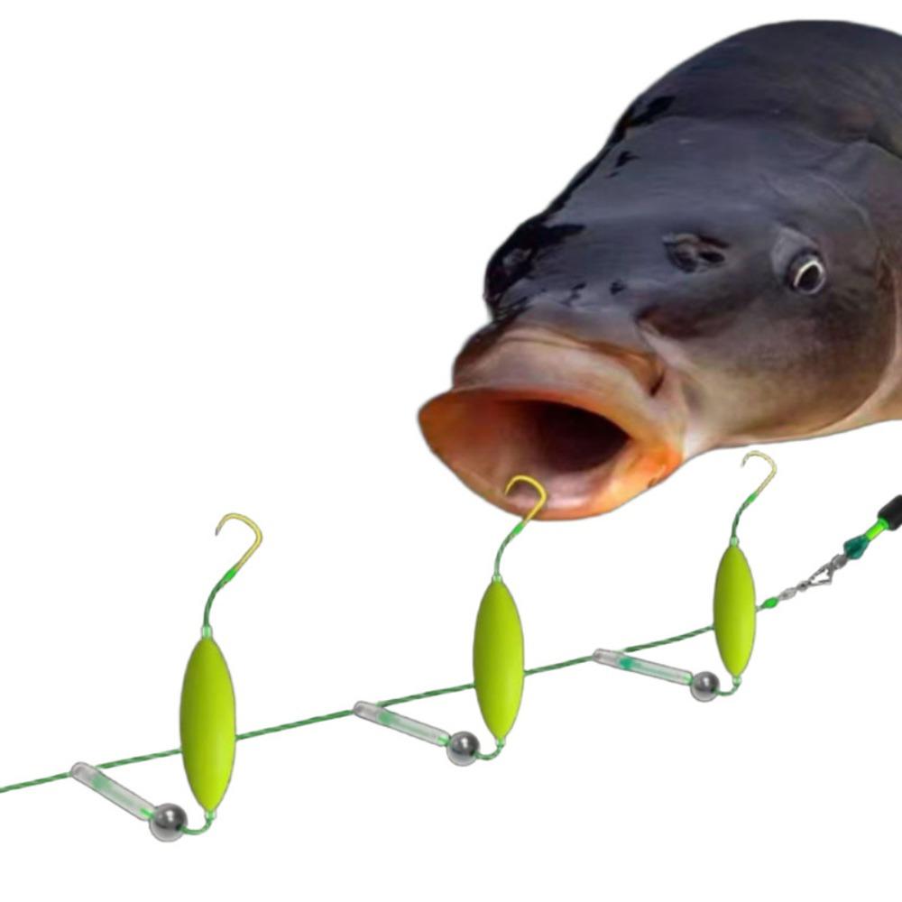 Three Hook Carp Fishing Hook Automatic Flipping Carp Rigs Fishing Lure  Fishing Tackle