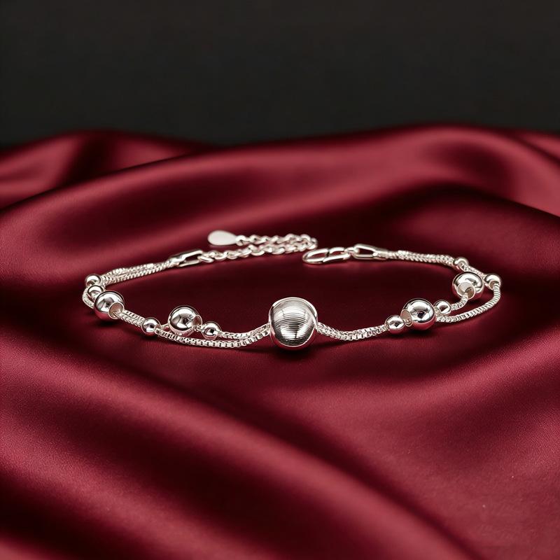 

Cat Eye Double Layer Bracelet Minimalist Fashion Jewelry for Women Girls Trendy Accessories